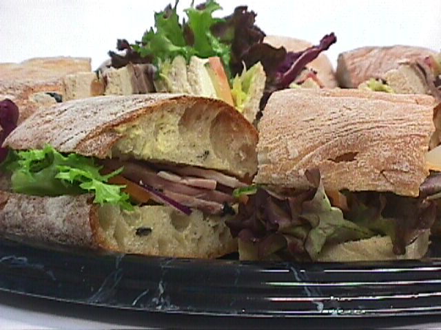 sandwich menu selections